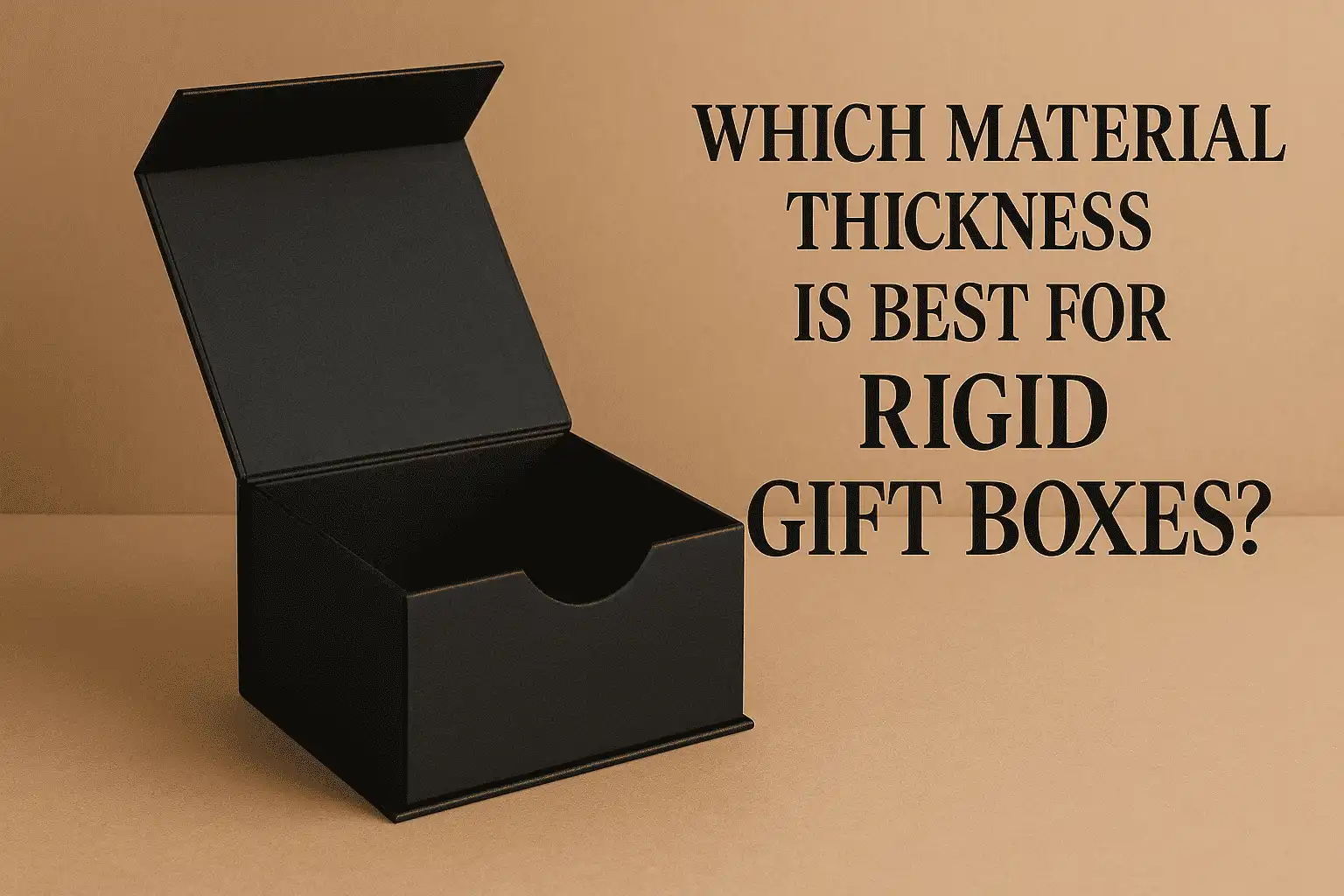 Which material thickness is best for rigid gift boxes?